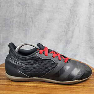 Adidas Predator 20.4 Indoor Soccer Shoes Men's 8.5 Black Lace Up Sneakers