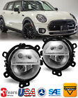 For 16-17 Cooper Clubman 14-17 Mini Cooper Driving Fog Lights Clear Lamps Pair (For: Mini)