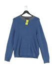 Prada Men's Jumper Chest: 48 in Blue Wool with Cashmere, Other Pullover