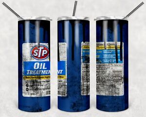 STP Oil Treatment Distressed Design 20oz Skinny Tumbler