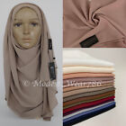 Premium Crinkle Chiffon Hijab Scarf Shawl Muslim Headcover 16 Colors