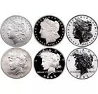 2023 Morgan & Peace Silver Dollar - All 6-Coins in a Matching Set!!