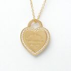 Tiffany & Co. Return to Tiffany K18 pink gold pendant necklace USED from japan