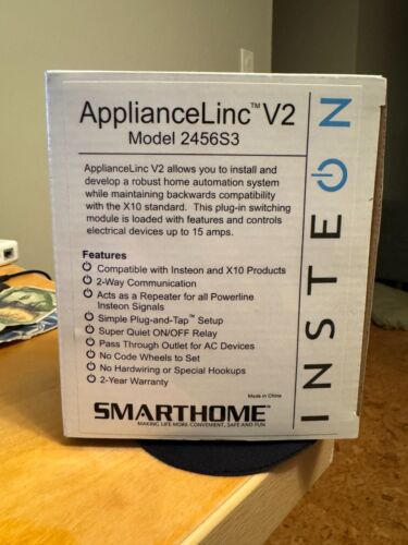 INSTEON ApplianceLinc V2 On/Off Module (model #2456S3) NEW IN BOX