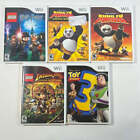 Lot of 5 Nintendo Wii Games Lego, Kung Fu Panda, Toy Story