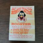 Circus Barnum Festival 1970s Finger Press Clown Patch on Card never used
