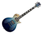 ESP E-II Eclipse Burl Maple top in Blue Natural Fade - B-Stock