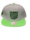 Sacramento Kings 3D Nba Green Bean SnapBack Hat Mitchell & Ness
