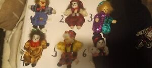 antique porcelain clown dolls vintage