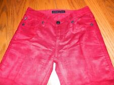 Rock & Republic Red Berlin Skinny Corduroy Women's Pants, Size 2 Medium