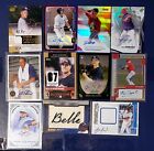 Baseball Patch Relic and Auto Lot of 11 Cards Bowman Topps Upper Deck