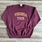 Vintage Virginia Tech Sweatshirt Men's Large Hokies 90's Crew Neck Pullover