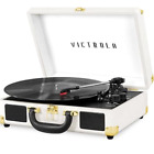Victrola Vintage 3Speed Bluetooth Suitcase Record Player Builtin Speakers White