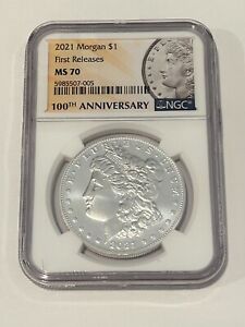 2021-P Morgan Silver Dollar $1 Philadelphia NGC MS70 MS 70 * FR FIRST RELEASES