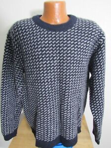 Vintage LL Bean Norway Men's XL Wool Blend Heavy Birdseye Sweater