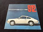 1965 1966 Porsche 912 Original Catalog (4-cyl 911) English-only Sales Brochure