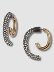 $227 Demarson Women's 12k Gold Plated Luna Convertible Pave Earrings