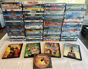 Lot of 117 DVDs Family/Kid's Movies Disney Pixar Dreamworks G PG PG13