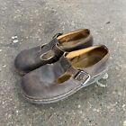 Y2K Dr Martens T-Strap Buckle Oxford Mary Janes Brown Oxford US 9 Made England