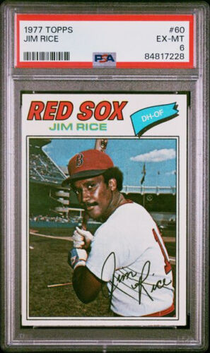 1977 Topps Jim Rice #60 HOF Boston Red Sox PSA 6