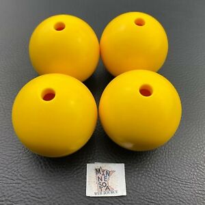 4 NEW Knex Balls Yellow Big Ball Factory K'NEX Replacement Parts 45mm