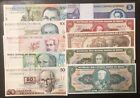 BRAZIL PAPER MONEY - LOT OF 10 DIFFERENT CIRCULATED BANKNOTES!