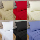 Fitted/Flat/Sheet Set Solid Choose Colors & Sizes 1000 TC 100% Cotton! Sale