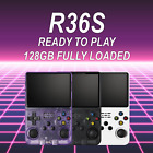R36S Handheld Game Console with Custom Samsung 128GB Ready to Play - US Seller