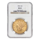 1900 $20 Gold Liberty NGC MS63 Double Eagle Twenty Dollar Philadelphia Mint Coin