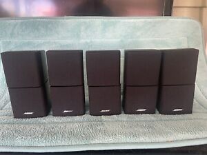 New ListingSet of 5 Bose Double Cube Speakers Lifestyle/Acoustimass Tested Working