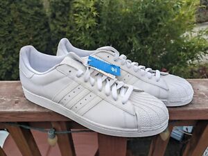 Men's size 20 Adidas Superstar II shoes, white NEW never worn