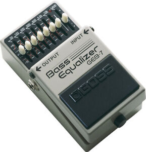 Used Boss GEB-7 Bass Equalizer 7-band EQ Guitar Effects Pedal