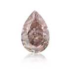 0.57 Carat Fancy Pinkish Brown Natural Diamond Loose Pear Cut I1-I2 Clarity GIA