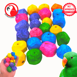 Bonka Bird Toys 2530 Pk24 Colored Sola Rocks Foot Talon Craft Part Bird Toy