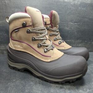 EDDIE BAUER SNOWFOIL Womens  SIZE 9.5 Driftwood INSULATED SNOW BOOTS WINTER