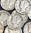 Mercury Dime Random Date 90% Silver 10c US Coin!