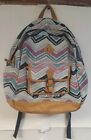 Pottery Barn Teen L/XL Backpack Northfield Collection Chevron Multicolor