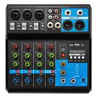 Bluetooth Studio Audio Mixer Live DJ Sound Mixing Console w/ USB 5 Channel