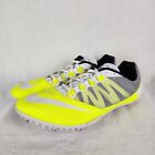 Nike Rival S 7 Volt Sprint Spikes Track & Field Shoes Size 12 Yellow White NEW