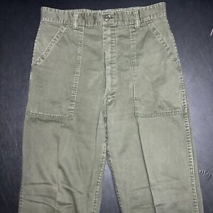 Trouser Cotton Sateen OG-107  Military Cargo Pants Vietnam 36 x 32  K-56