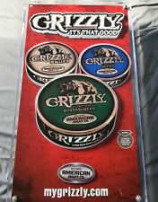 Grizzly Snuff Smokeless Tobacco Promotional Electric Lighted Advertising Sign