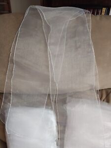 New Listing20 Elegant White Organza Wedding Party Chair Cover Sashes Bows Ribbon Tie Back