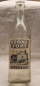 RARE STONE FORT COCA COLA BOTTLE  NACOGDOCHES TEXAS AWESOME GRAPHICS of FORT