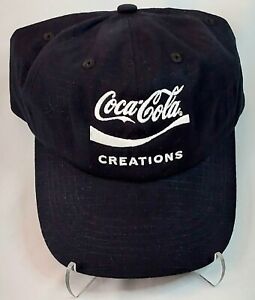 Coca-Cola Creations Baseball Style Black Hat/Cap With Adjustable V-cro Strap VGC