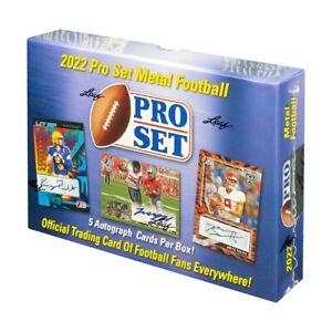 2022 Pro Set Metal Football Hobby Box