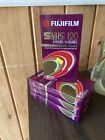 LOT Of 4 NOS Fuji ST120 Blank S VHS Premium Tapes Video Cassette VCR Tapes