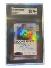 2021 Panini Contenders Trevor Lawrence Red Zone Rookie Ticket #101 Auto SGC 9/10