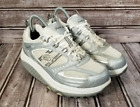 SKECHERS SHAPE-UPS Women's 7 White Silver Walking Toning Athletic Shoes Sneakers