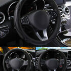 Universal Car Accessories Steering Wheel Cover Black Leather Anti-slip 15''/38cm (For: 2010 Ford Flex Limited 3.5L)