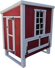 Deluxe Sturdy Wood Chicken Coop Backyard Hen House 4-6 Chickens 3 Nesting Box